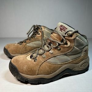Hi-Tec Women's Lady Eclipse Lite Brown Suede Leather Boots Shoes Size 8.5 Hiking